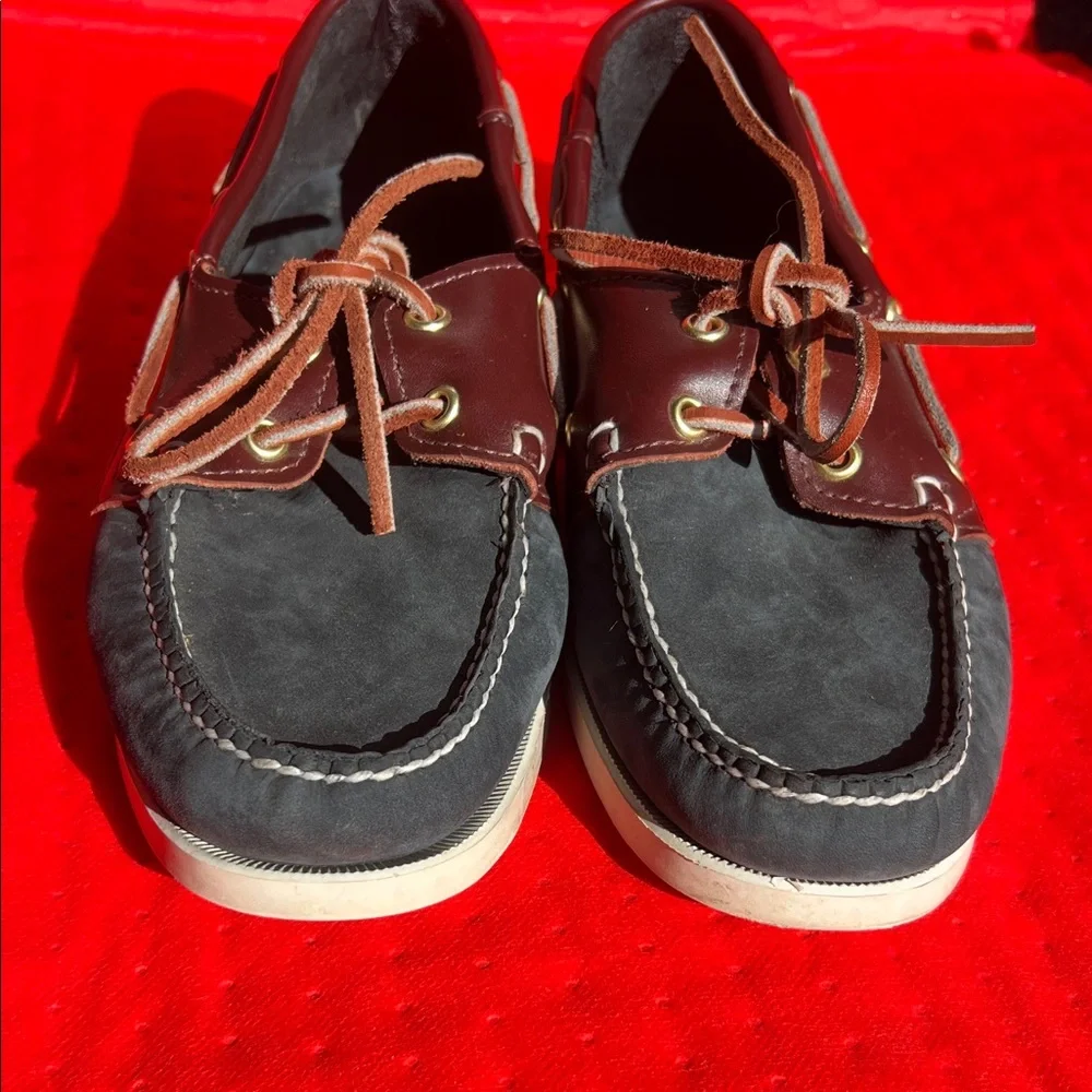 Sebago Two-Tone Leather Boat Shoes
